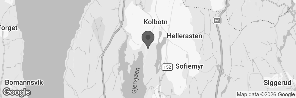 Bilde fra Google Maps, sentrert på adressen
