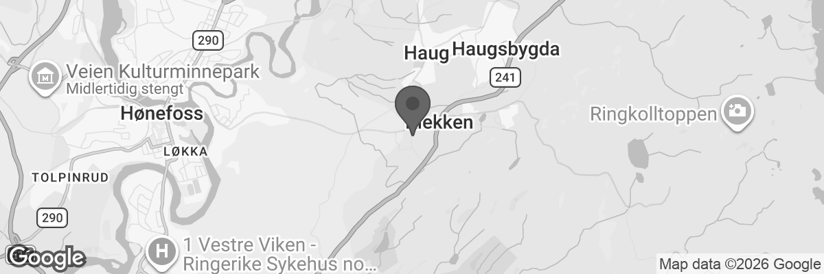 Bilde fra Google Maps, sentrert på adressen