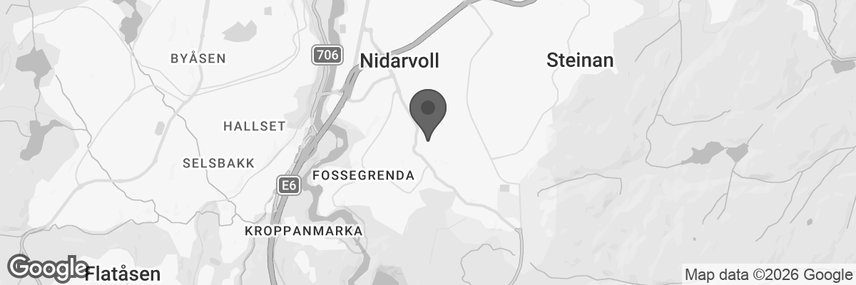 Bilde fra Google Maps, sentrert på adressen
